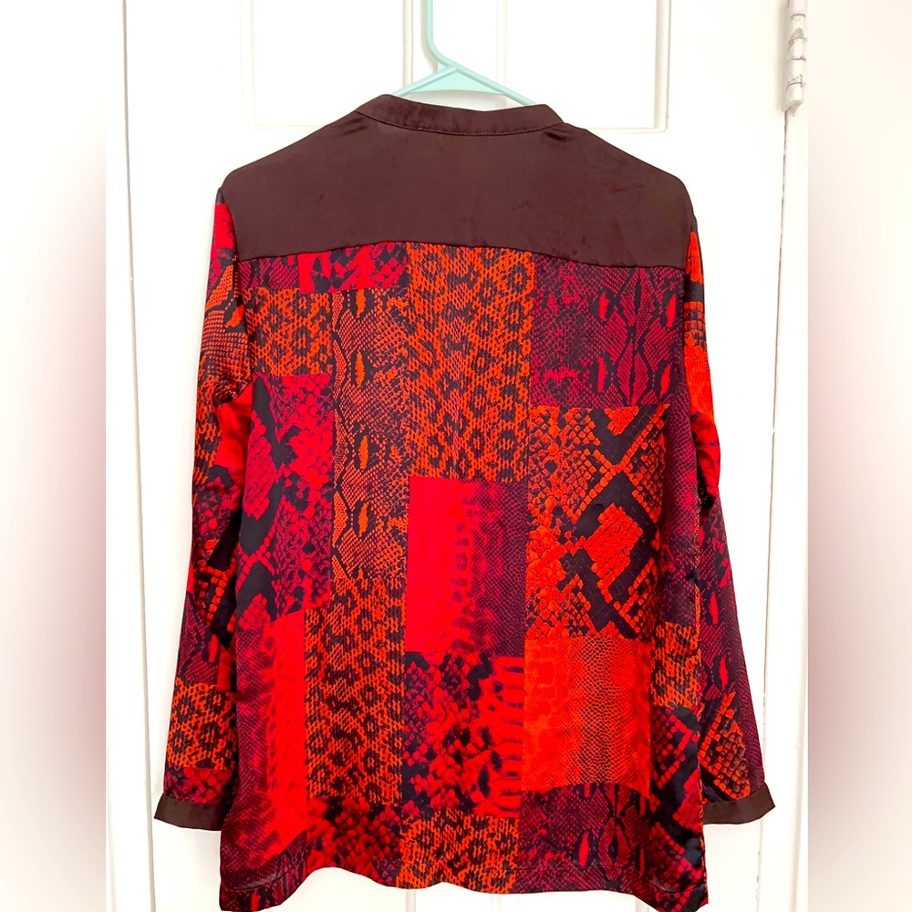 Michael Kors Long-sleeved feel silk blouse - Picture 6 of 7